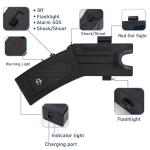 Powerful Stun Gun with LED Flashlight and Safety Switch