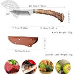 Plys Survival Knife with Sheath for Outdoors