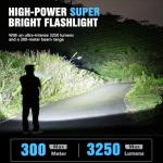 Ciwuzxs A200 Rechargeable EDC Flashlight - 3250 Lumens