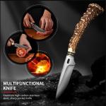 Plys Survival Knife with Sheath for Outdoors