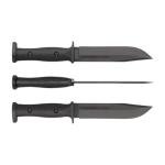 KA-BAR Slabby Fixed Blade Knife with Black Handle