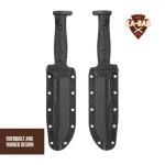 KA-BAR Slabby Fixed Blade Knife with Black Handle