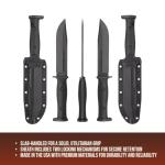 KA-BAR Slabby Fixed Blade Knife with Black Handle