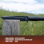 KA-BAR Slabby Fixed Blade Knife with Black Handle