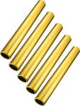 Zhehao Gold Aluminum Running Batons - 5 Pack