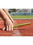 Zhehao Gold Aluminum Running Batons - 5 Pack