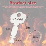 Fire Alarm Panel Key, 2-Pack with Ring