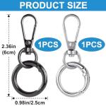 OIIKI Metal Swivel Snap Clips - 2 Sets