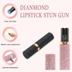 Diamond Lipstick Stun Gun for Women Self Defense