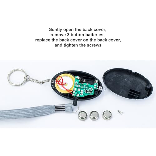 4 Pack Safe Sound Personal Alarm, Blue+Pink 130DB Personal Security Alarm Keychain w LED Strobe Light, Emergency Safety Alarm for Women, Men, Children, Elderly Light