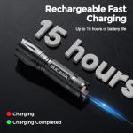 BUCASA Rechargeable Tactical Flashlight 6 Pack