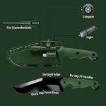 NeonArtistry Tactical Fixed Blade Survival Knife