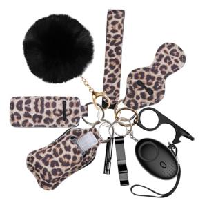 Safety Keychain Set with Alarm for Women & Kids