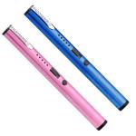 FIGHTSENSE Pink Blue Pen Stun Gun with Flashlight