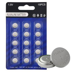 AG10 Button Cell Battery Pack - 15 Long-Lasting Cells