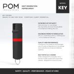 POM Pepper Spray Keychain with Quick Release