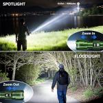 WdtPro 6000 Lumens Tactical Flashlight 2 Pack