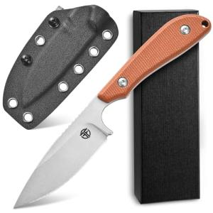 Micarta Fixed Blade Knife with AUS-10 Steel