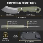 DRKUN Tactical Tanto Knife with G10 Handle