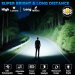High Lumens Rechargeable Tactical Flashlight 2-Pack