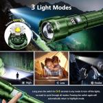 WdtPro 6000 Lumens Tactical Flashlight 2 Pack