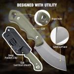 DRKUN Tactical Tanto Knife with G10 Handle