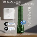 WdtPro 6000 Lumens Tactical Flashlight 2 Pack
