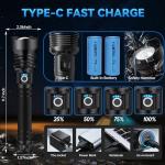 Super Bright Rechargeable LED Tactical Flashlight