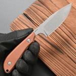 Micarta Fixed Blade Knife with AUS-10 Steel