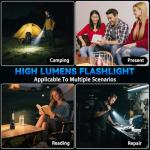 High Lumens Rechargeable Tactical Flashlight 2-Pack