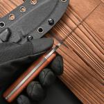 Micarta Fixed Blade Knife with AUS-10 Steel