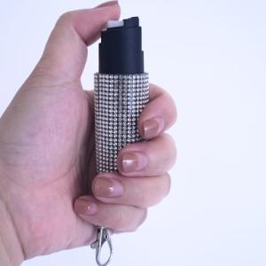 Bling Pepper Spray Keychain for Women's Safety