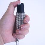 Bling Pepper Spray Keychain for Women's Safety