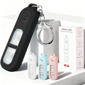 130dB Personal Safety Alarm with Strobe Light