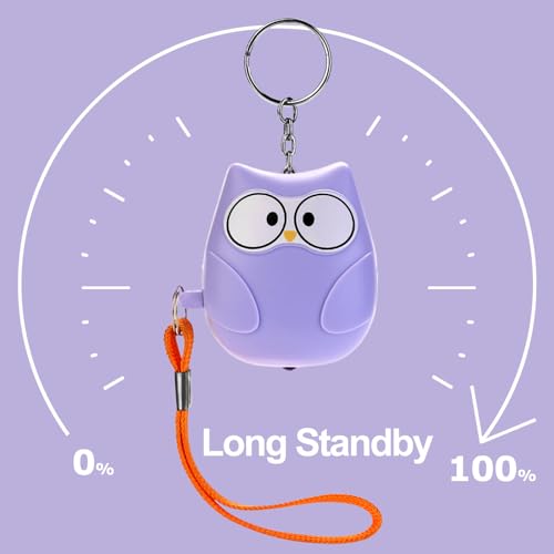 Personal Alarm Safe Sound for Women - 130dB Loud Siren with LED Light, Emergency Self-Defense Safety Alarm Keychain, Security Siren for Children, Elderly