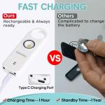 Loud 135 dB Personal Safety Alarm Keychain