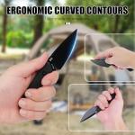 Tactical Fixed Blade Knife with Sheath - D2 Steel