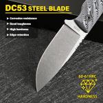 Tactical Hunting Fixed Blade Knife with Kydex Sheath