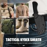 Tactical Fixed Blade Knife with Sheath - D2 Steel