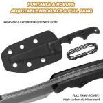 KOFERY Versatile Fixed Blade Knife with Sheath