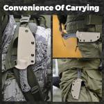 Tactical Hunting Fixed Blade Knife with Kydex Sheath