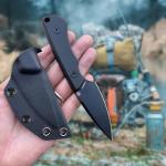 Tactical Fixed Blade Knife with Sheath - D2 Steel