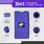FURY Mini Stun Gun with Flashlight and Case