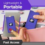 FURY Mini Stun Gun with Flashlight and Case
