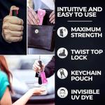 FIGHTSENSE Keychain Stun Gun and Pepper Spray Combo