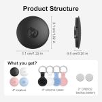ZOOTEALY Bluetooth Tracker Tags - 4 Pack