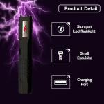 Rechargeable Stun Gun with Tactical Flashlight