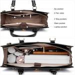 Stylish Leather Laptop Bag for Women 15.6 Inch