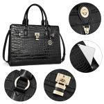 Stylish Leather Laptop Bag for Women 15.6 Inch