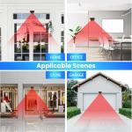 Driveway Alarm, Bistee Wireless Driveway Alarms Weather Resistant Motion Sensor&Detector, Microwave ilnfrared Detector Home Security Alert System, 600FT Range Monitor&Protect Outdoor/Indoor Property